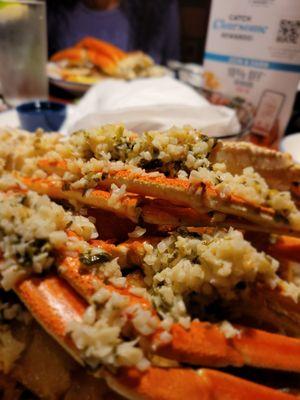 Garlic Butter Snow Crab Legs This monstrosity was tasteless and horribly presented.