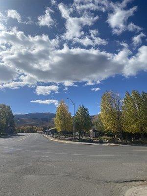 Main Street downtown location - blue sky as far as the eye  can see