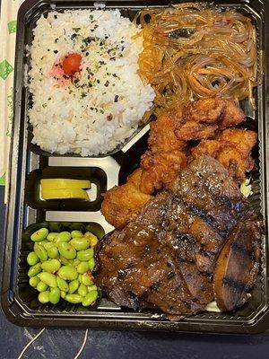 26. BBQ Short Ribs and Mochiko Chicken Bento