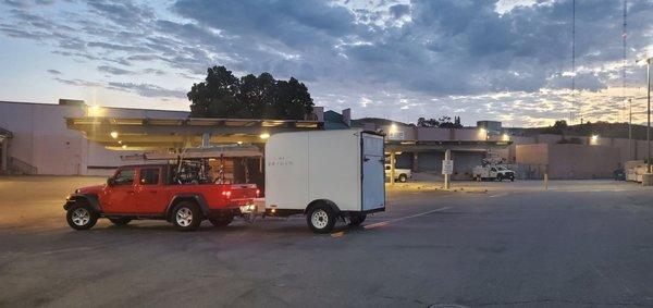 My Truck and Tool Rig at SOTO LAUSD OFFICE