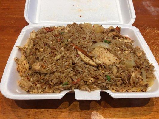 Pineapple fried rice with chicken