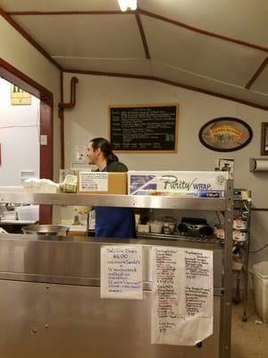 Deli sandwich guy is way in the back of the store.  $7- $9.50 for a sandwich