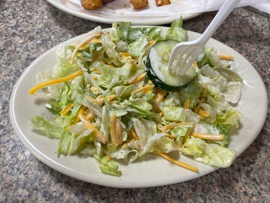 My house salad was really good, I'm always iffy on the ranch but it was nice and light with lots of flavor.