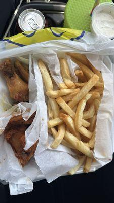 #11 combo - 10 wings, fries and a soda for $15.35