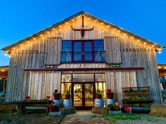 Amazing converted barn into gorgeous tasting room