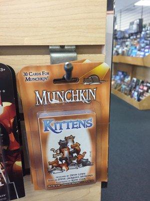 I started playing this game called Munchkin! I might buy one of these card packs for the game.