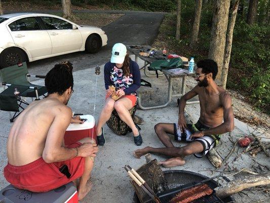 Camp site at Lake Lanier