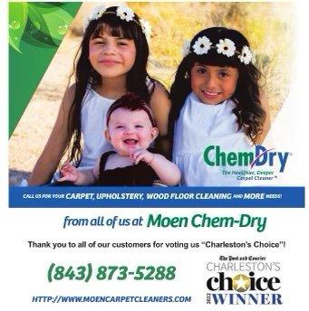 Charleston's Choice for carpet cleaning!