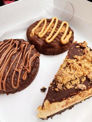 Double trouble cookie.   Peanut butter cookie.  Peanut butter pie.    Yeah I like peanut butter