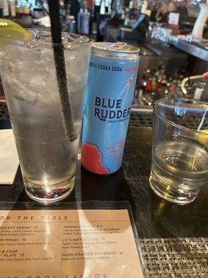 Blue rudder hard seltzer