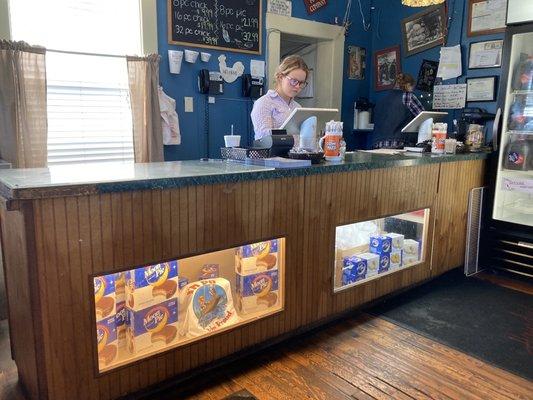 Front desk checkout.   Yes, they sell Moon Pies!