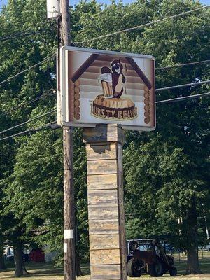 Sign from road