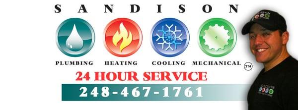 Sandison Plumbing Heating and Cooling INC.  "We are the Best".