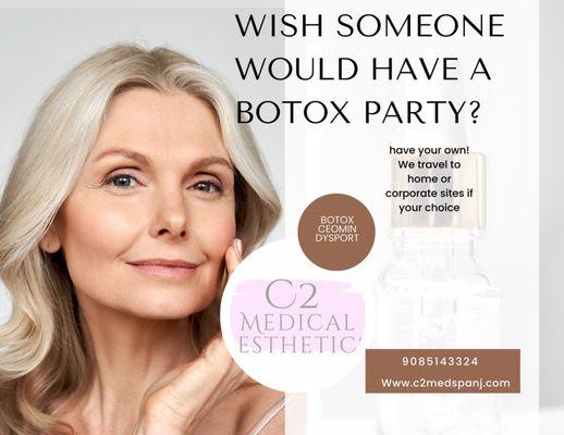 Want discounted Botox? Host a party! Host gets up to 100 units of Botox free based on number of paying guests