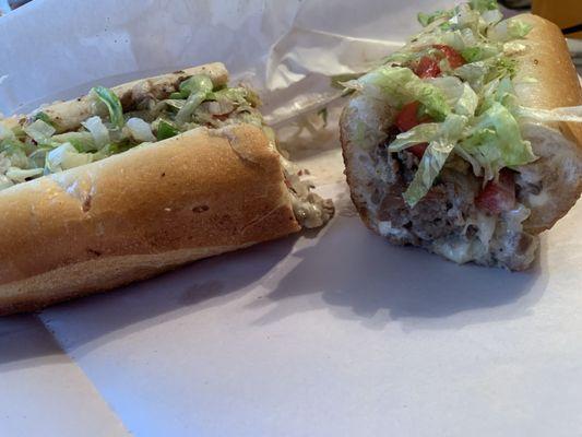 Yankee Stadium cheesesteak