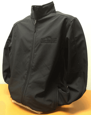 Check out this tone-on-tone embroidered soft shell jacket for Clean Sweep Environmental!