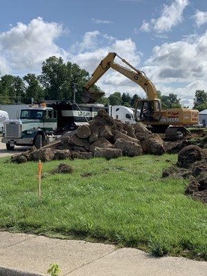 RV Parking Lot Construction 2021