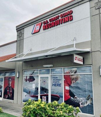 U.S. Coast Guard Recruiting - Honolulu Office front within Moanalua Shopping Center