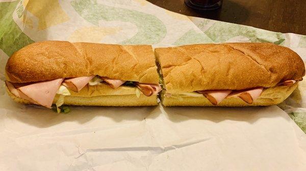 Black Forest Ham Sub - DIDN'T INCLUDE THE PICKLES, BARELY MAYO - just didn't taste good or appealing.