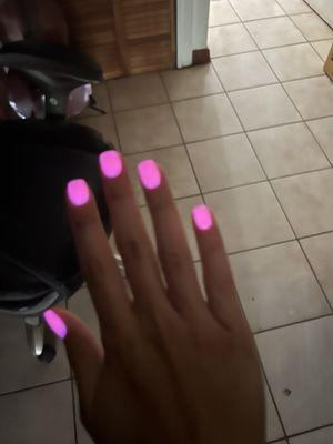 Glow in the dark Dipping Powder nails