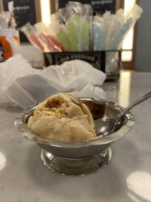 Maple cookie oat milk ice cream! Deliciousness!!