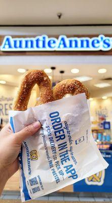 Almond Crunch - free birthday pretzel with rewards account