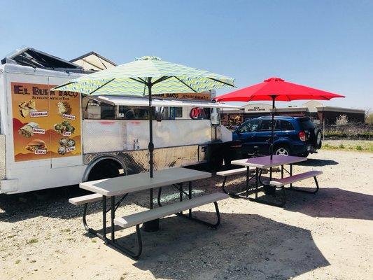 Happy summer time Food  Truck El Buen Taco is open Monday to Saturday