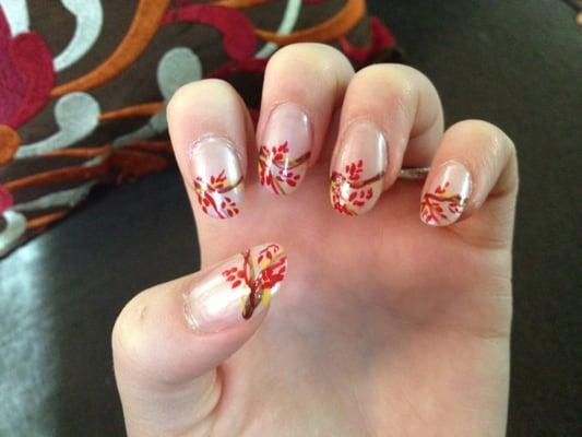 Fall/Autumm nails - I had brought in a photo and they did a fantastic job!!