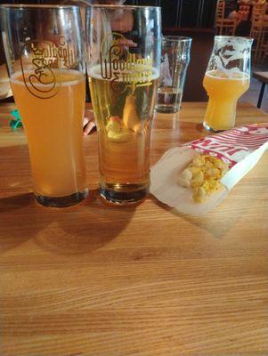 Grapefruit Radler and Dandelion Ale