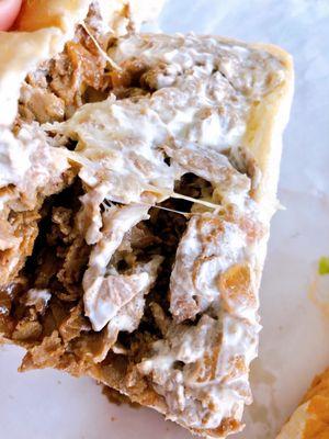 Steak and Onions with cheese + Mayo