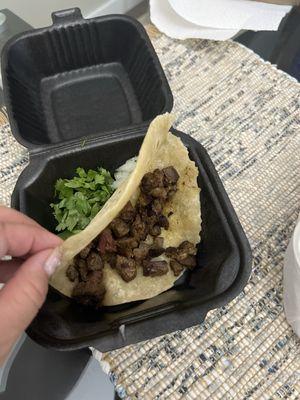 Taco al carbon- beef