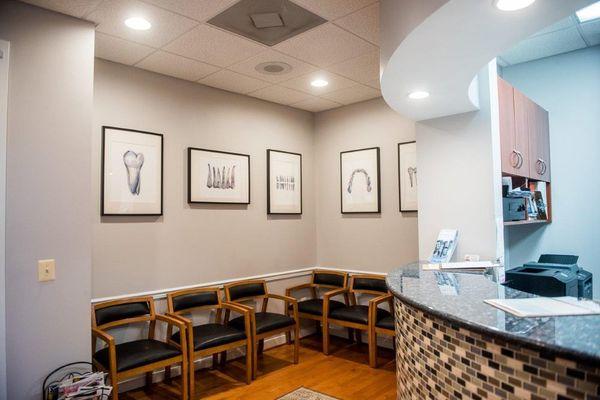 Comfortable waiting room for our wonderful patients!