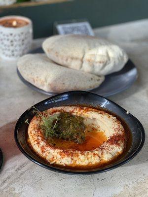 Hummus $6 + Jalapeño Relish $2