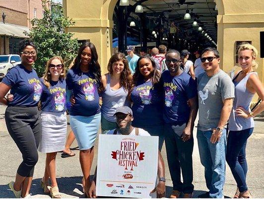 Fried Chicken Festival Screen Printed Tri-Blend Shirts!