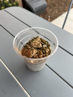 Their seasonal pumpkin chia pudding. So gooooooood!