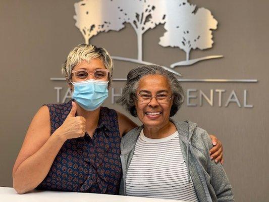 Tara Hills Dental and a satisfied client.