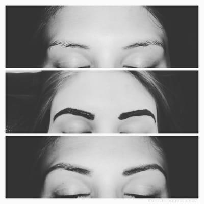 Eyebrow tinting by #artisticedgeartist Ana Espinoza!! Call (210) 330 6398 to book!