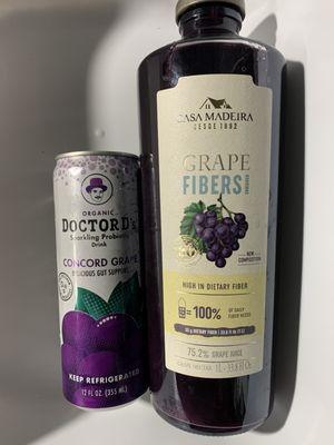 I love this grape juice, w/fiber or not. You don't notice the grape fiber. I like to mix it w/ Dr. D's sparkling grape probiotic drink.