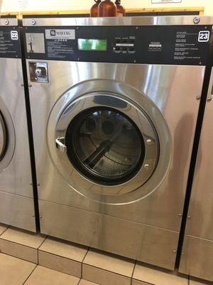 Mega washers. Cost $6.25 to run a load.