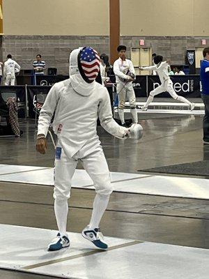 Orion Singha- silver medalist in cadet men's epee North American Cup