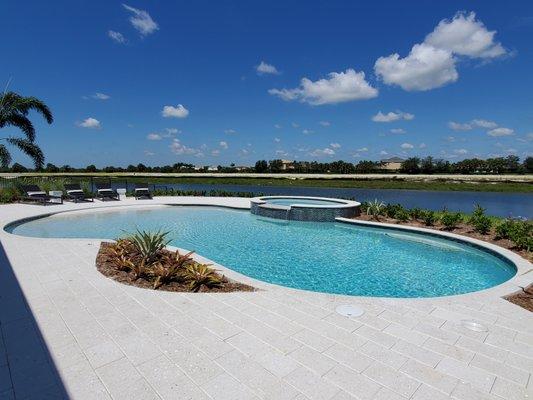 Fountain Blue Pools / Mattamy Homes  - Model Pool in Manderlie