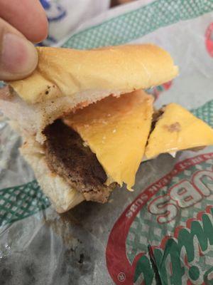 Cheeseburger sub