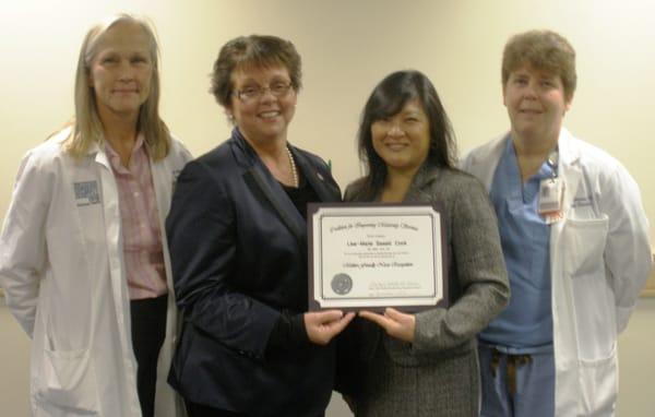 GW Hospital recognition award