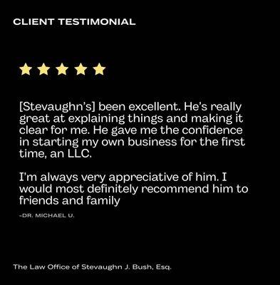 5 star review! Happy client!