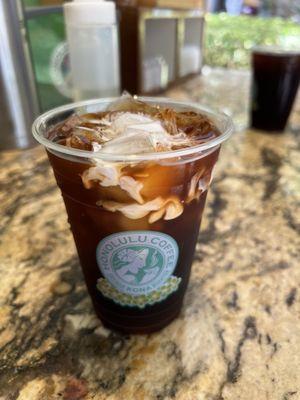 Cold brew with cream- yum!