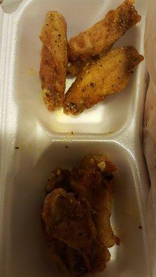 Small behind lemon pepper wings