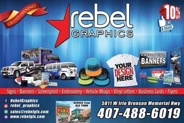 Custom Printed Tshirts, Banners, Signs, etc.