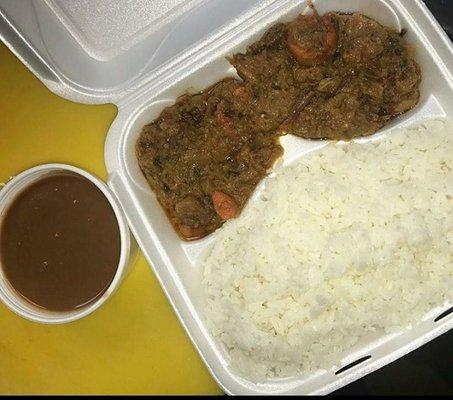 Legume and  White rice so good