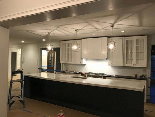 Kitchen Lighting Design and Installation for Baroni Building Company by Farryn Electric in Havertown, PA