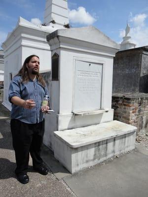 Thomas, one of French Quarter Phantoms' excellent tour guides!